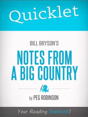 cover image of Quicklet on Bill Bryson's Notes from a Big Country